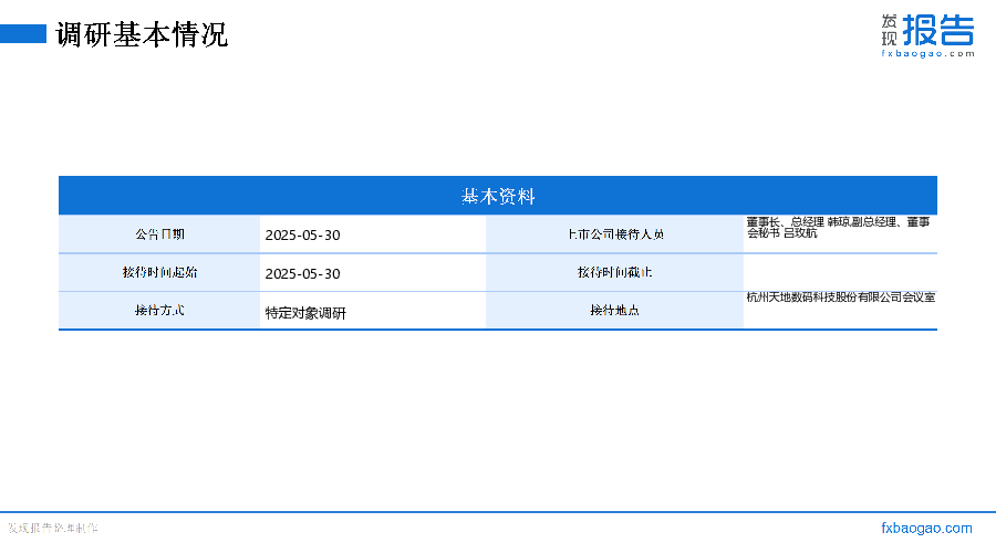 天地数码机构调研纪要